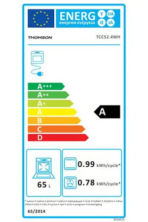Cuisinière vitrocéramique Thomson TCC52.4WH Thomson
