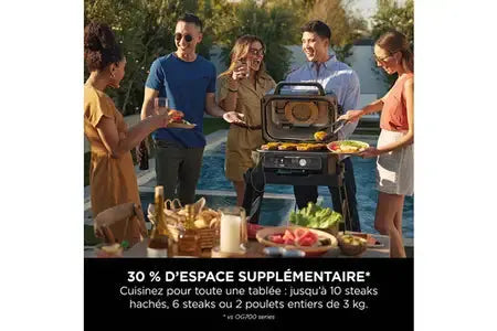 Barbecue Ninja Barbecue D’extérieur Et Fumoir Électrique Ninja Woodfire Pro Connect OG901EU Ninja