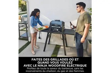 Barbecue Ninja Barbecue D’extérieur Et Fumoir Électrique Ninja Woodfire Pro Connect OG901EU Ninja
