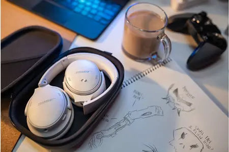 Casque Audio Bose Quietcomfort 45 Blanc Bluetooth À Réduction De Bruit Active Bose