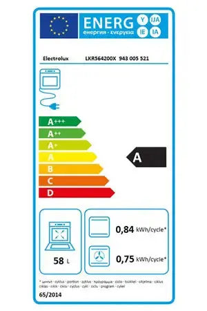 Cuisinière vitrocéramique Electrolux LKR564200X Electrolux