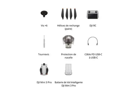 Drone Dji Mini 3 Pro + Remote Controller Classique Rc-N1 Dji