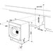 Lave linge hublot  encastrable 							WHIRLPOOL				BIWMWG81485EU GUERIN ELECTROMENAGER