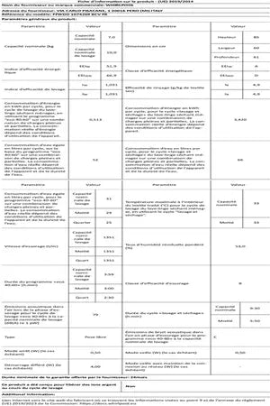 Lave-linge séchant Whirlpool FFWDD1074269BCVFR Whirlpool