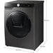 Lave linge séchant hublot 							SAMSUNG 				WD80T554DBX GUERIN ELECTROMENAGER