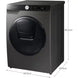 Lave linge séchant hublot 							SAMSUNG 				WD80T554DBX GUERIN ELECTROMENAGER