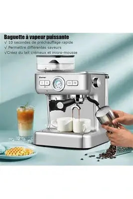 Machine à café automatique  Encastrable Giantex Avec Broyeur à Grains Giantex