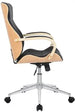 Fauteuil De Bureau Clp Trading Clp Fauteuil De Bureau Melilla En Similicuir , Nature / Noir Clp Trading
