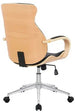 Fauteuil De Bureau Clp Trading Clp Fauteuil De Bureau Melilla En Similicuir , Nature / Noir Clp Trading