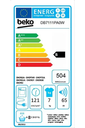 Sèche-linge Beko DB7111PA0W Beko