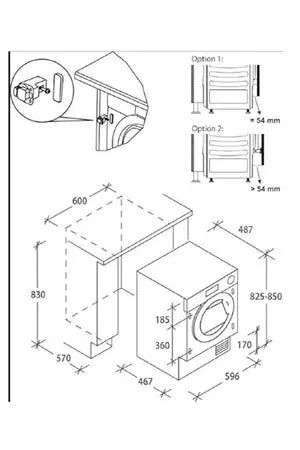 Sèche-linge Candy Encastrable - BCTD H7A1TE-S Candy